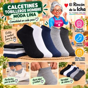 Calcetines Tobilleros Hombre Moda Lina Diseño 600044