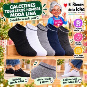 Calcetines Tobilleros Hombre Moda Lina Diseño 600045