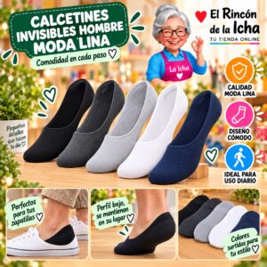 Calcetines Invisibles Hombre Moda Lina Diseño 600230