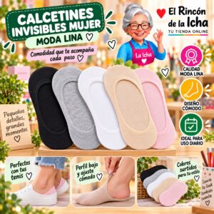 Calcetines Invisibles Mujer Moda Lina Diseño 600236