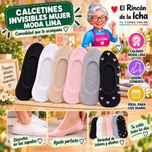 Calcetines Invisibles Mujer Moda Lina Diseño 600233