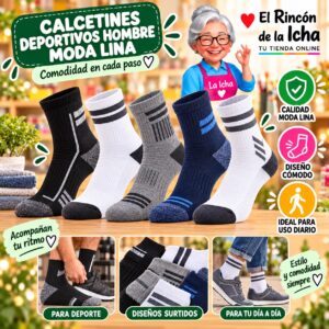 RI-ML-00880 Calcetines Deportivos Hombre Moda Lina Diseño 600244