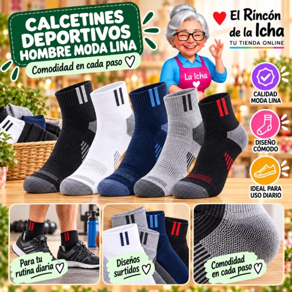 RI-ML-00882 Calcetines Deportivos Hombre Moda Lina Diseño 600251
