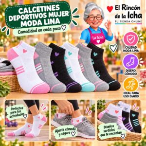RI-ML-00884 Calcetines Deportivos Mujer Moda Lina Diseño 600372