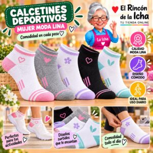 RI-ML-00885 Calcetines Deportivos Mujer Moda Lina Diseño 600248