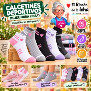 RI-ML-00886 Calcetines Deportivos Mujer Moda Lina Diseño 600247