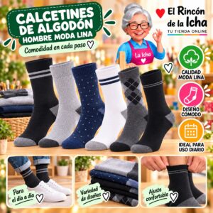 RI-ML-00901 Calcetines de Algodón Hombre Moda Lina Diseño 600062