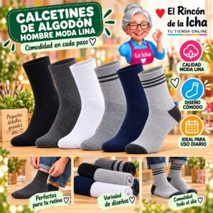 RI-ML-00903 Calcetines de Algodón Hombre Moda Lina Diseño 600064