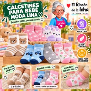 RI-ML-00918 Calcetines para Bebé Moda Lina Diseño 600211