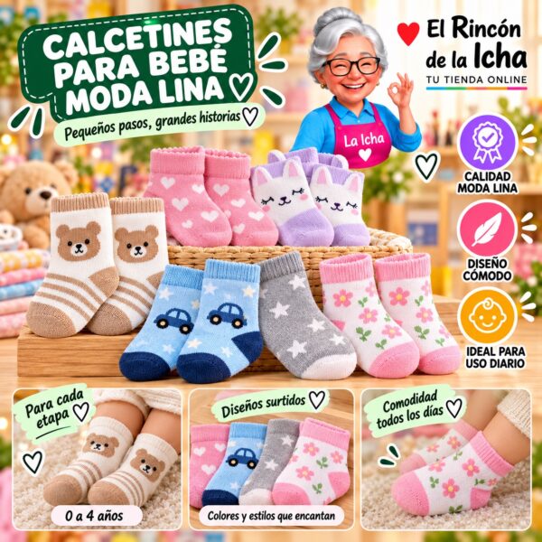 Calcetines para Bebé Moda Lina Diseño 600211