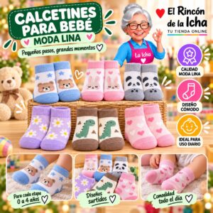 RI-ML-00919 Calcetines para Bebé Moda Lina Diseño 600208