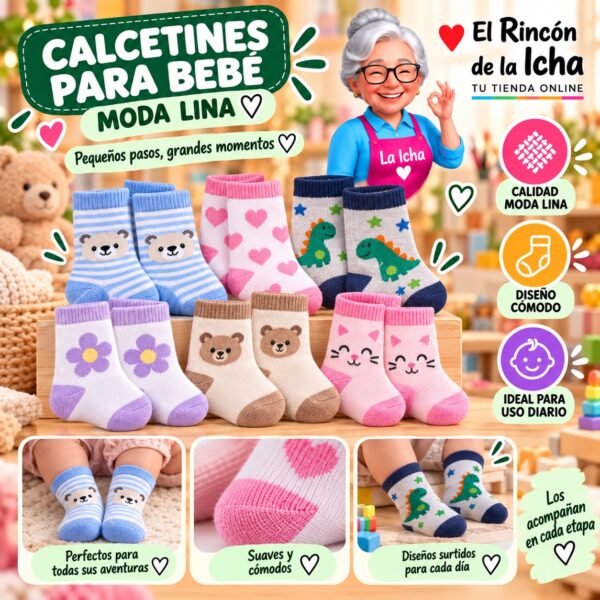 Calcetines para Bebé Moda Lina Diseño 600209