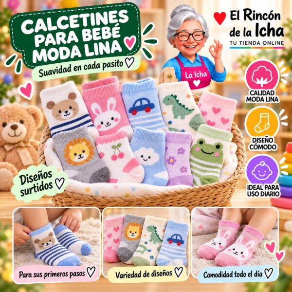 Calcetines para Bebé Moda Lina Diseño 600285