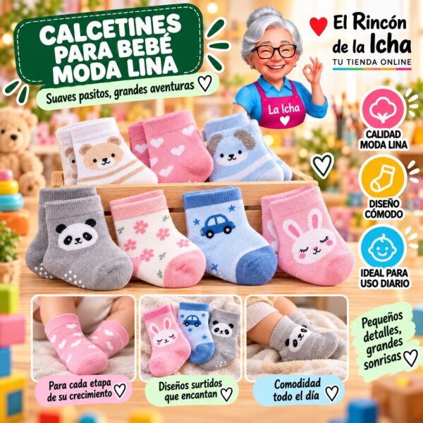 Calcetines para Bebé Moda Lina Diseño 600286