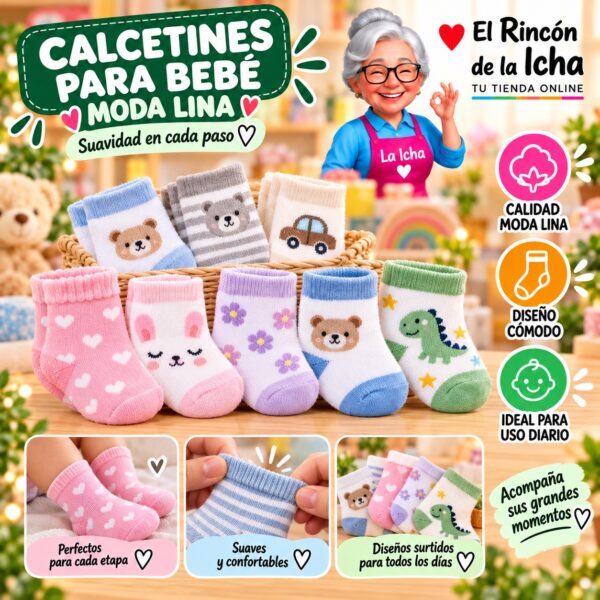 Calcetines para Bebé Moda Lina Diseño 600284