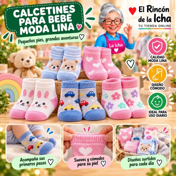 Calcetines para Bebé Moda Lina Diseño 600204