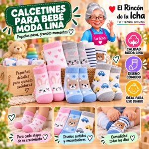 RI-ML-00930 Calcetines para Bebé Moda Lina Diseño 600205