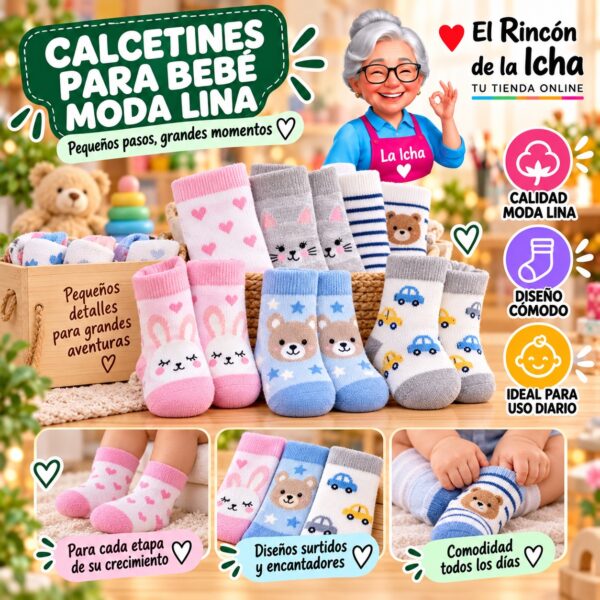 Calcetines para Bebé Moda Lina Diseño 600205