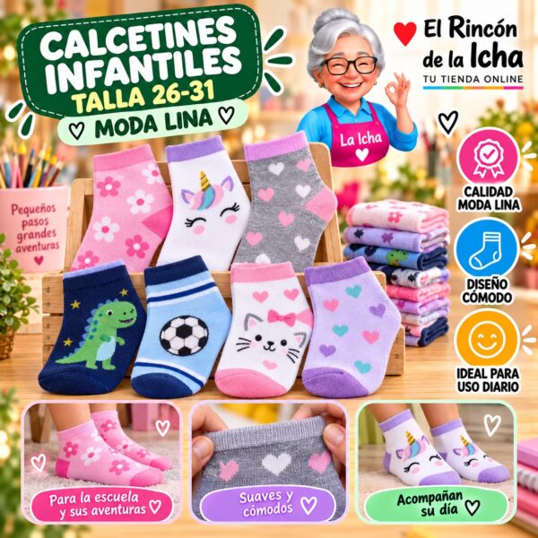 Calcetines Infantiles Talla 26-31 Moda Lina Diseño 600157