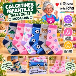 RI-ML-00933 Calcetines Infantiles Talla 26-31 Moda Lina Diseño 600160