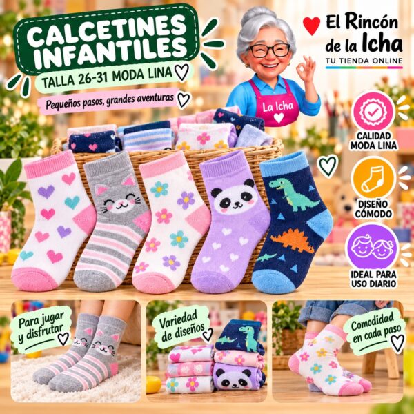 Calcetines Infantiles Talla 26-31 Moda Lina Diseño 600190