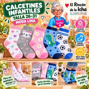 RI-ML-00942 Calcetines Infantiles Talla 26-31 Moda Lina Diseño 600196