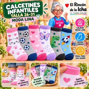 RI-ML-00943 Calcetines Infantiles Talla 26-31 Moda Lina Diseño 600199