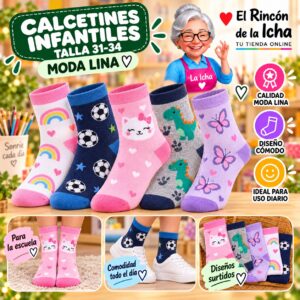 RI-ML-00953 Calcetines Infantiles Talla 31-34 Moda Lina Diseño 600191