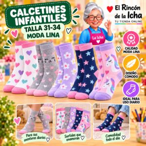 RI-ML-00954 Calcetines Infantiles Talla 31-34 Moda Lina Diseño 600176