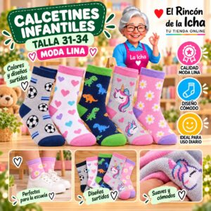 RI-ML-00957 Calcetines Infantiles Talla 31-34 Moda Lina Diseño 600166