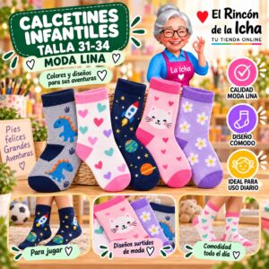 RI-ML-00958 Calcetines Infantiles Talla 31-34 Moda Lina Diseño 600194