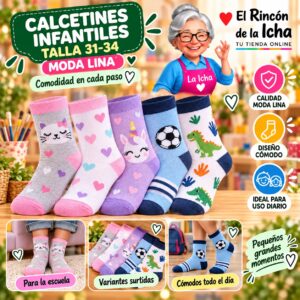 RI-ML-00959 Calcetines Infantiles Talla 31-34 Moda Lina Diseño 600200
