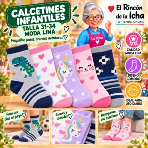 RI-ML-00960 Calcetines Infantiles Talla 31-34 Moda Lina Diseño 600197