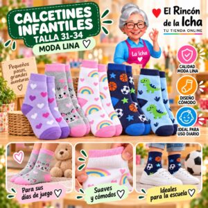 RI-ML-00961 Calcetines Infantiles Talla 31-34 Moda Lina Diseño 600185