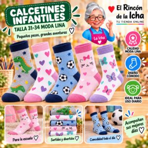 RI-ML-00964 Calcetines Infantiles Talla 31-34 Moda Lina Diseño 600164