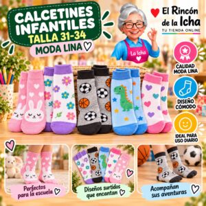 RI-ML-00966 Calcetines Infantiles Talla 31-34 Moda Lina Diseño 600173