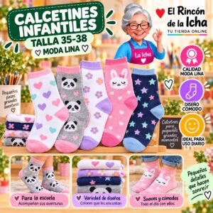 RI-ML-00967 Calcetines Infantiles Talla 35-38 Moda Lina Diseño 600159