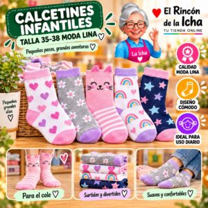 RI-ML-00969 Calcetines Infantiles Talla 35-38 Moda Lina Diseño 600195