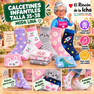 RI-ML-00972 Calcetines Infantiles Talla 35-38 Moda Lina Diseño 600180