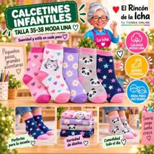 RI-ML-00980 Calcetines Infantiles Talla 35-38 Moda Lina Diseño 600162