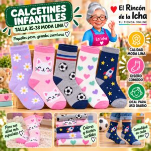 RI-ML-00981 Calcetines Infantiles Talla 35-38 Moda Lina Diseño 600174
