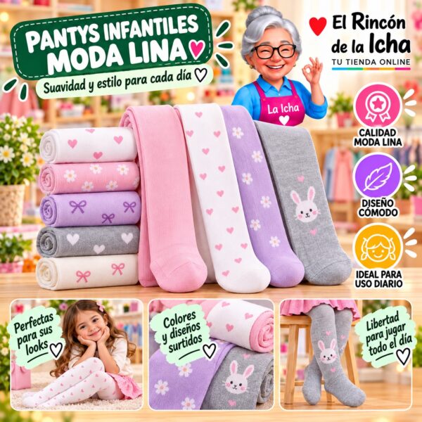 Pantys Infantiles Moda Lina Diseño 600489