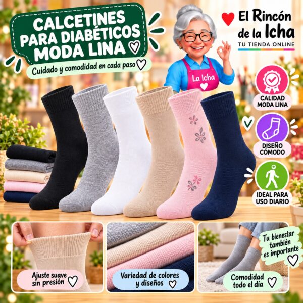 RI-ML-00994 Calcetines para Diabéticos Moda Lina Diseño 600261
