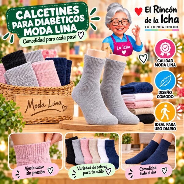 RI-ML-00995 Calcetines para Diabéticos Moda Lina Diseño 600263