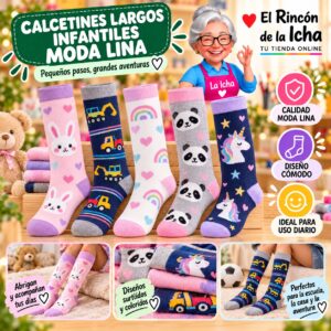 RI-ML-01004 Calcetines Largos Infantiles Moda Lina Diseño 600423