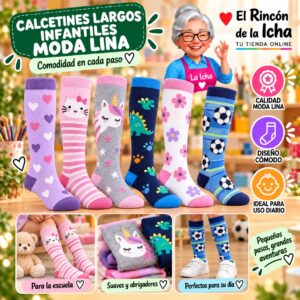 RI-ML-01006 Calcetines Largos Infantiles Moda Lina Diseño 600425