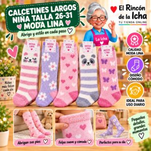 RI-ML-01009 Calcetines Largos Niña Talla 26-31 Moda Lina Diseño 600428