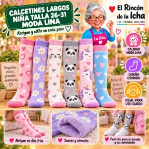 RI-ML-01010 Calcetines Largos Niña Talla 26-31 Moda Lina Diseño 600429