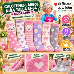 RI-ML-01014 Calcetines Largos Niña Talla 31-34 Moda Lina Diseño 600433