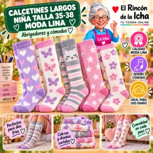 RI-ML-01015 Calcetines Largos Niña Talla 35-38 Moda Lina Diseño 600434